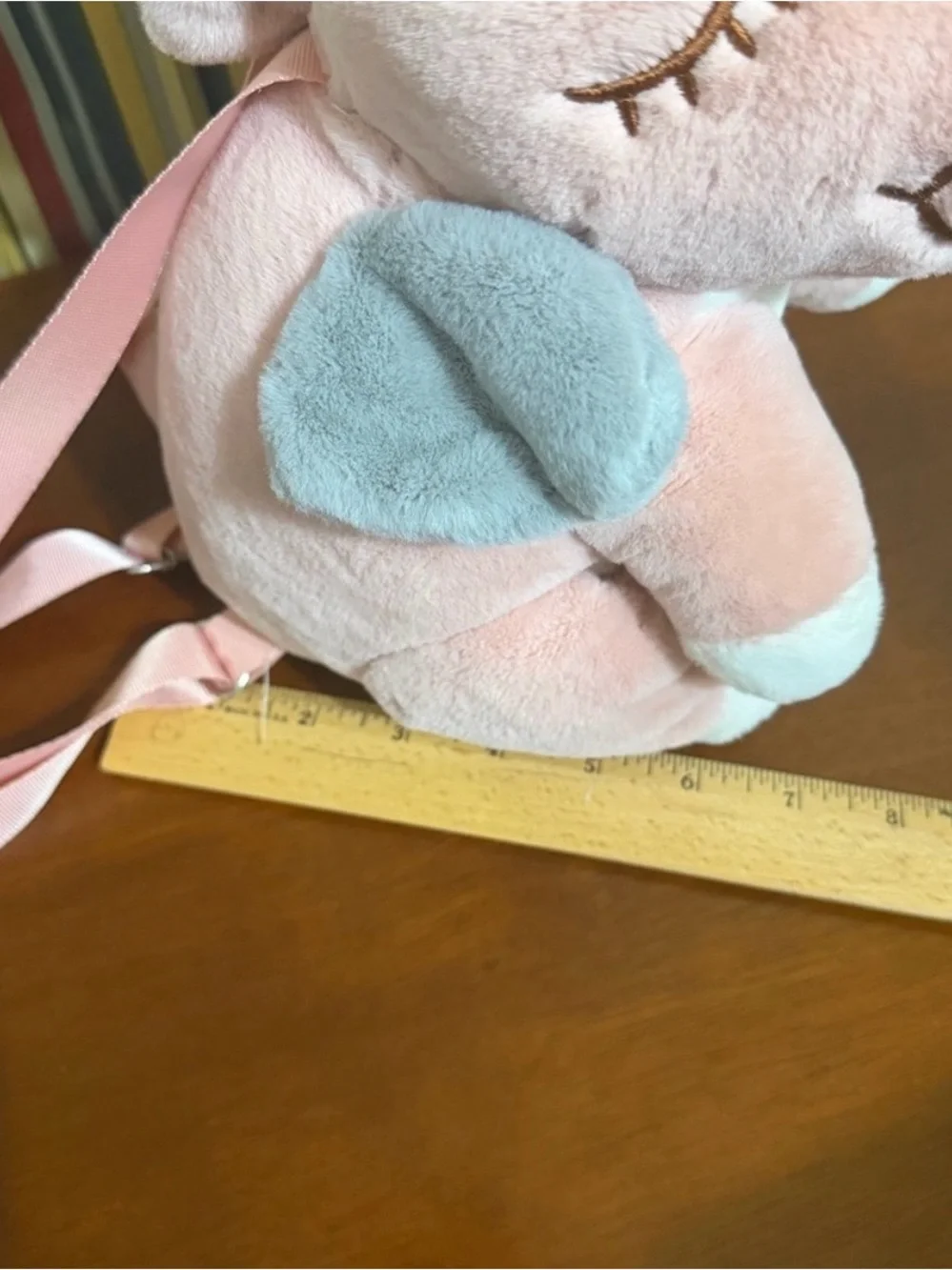 Plush Unicorn Backpack Pegasus- Soft Pink Pastel Plush.